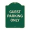 Signmission Designer Series-Guest Parking Only, Green Heavy-Gauge Aluminum, 24" x 18", G-1824-9836 A-DES-G-1824-9836 - alternate 1